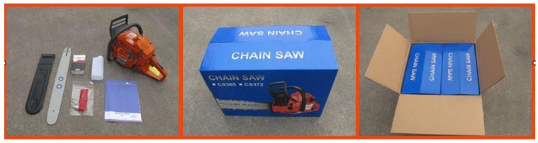 gasoline chain saw packing