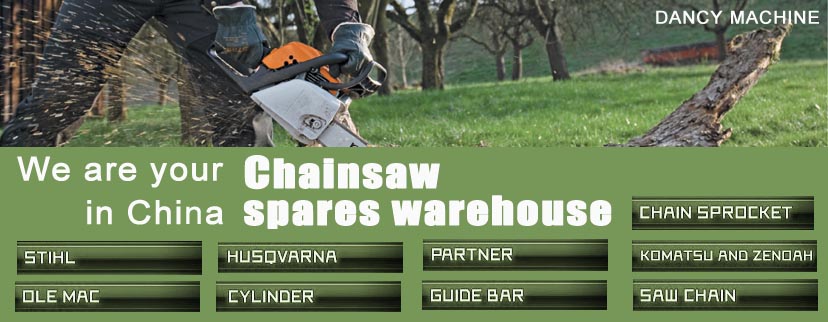 Chainsaw spares warehouse in China